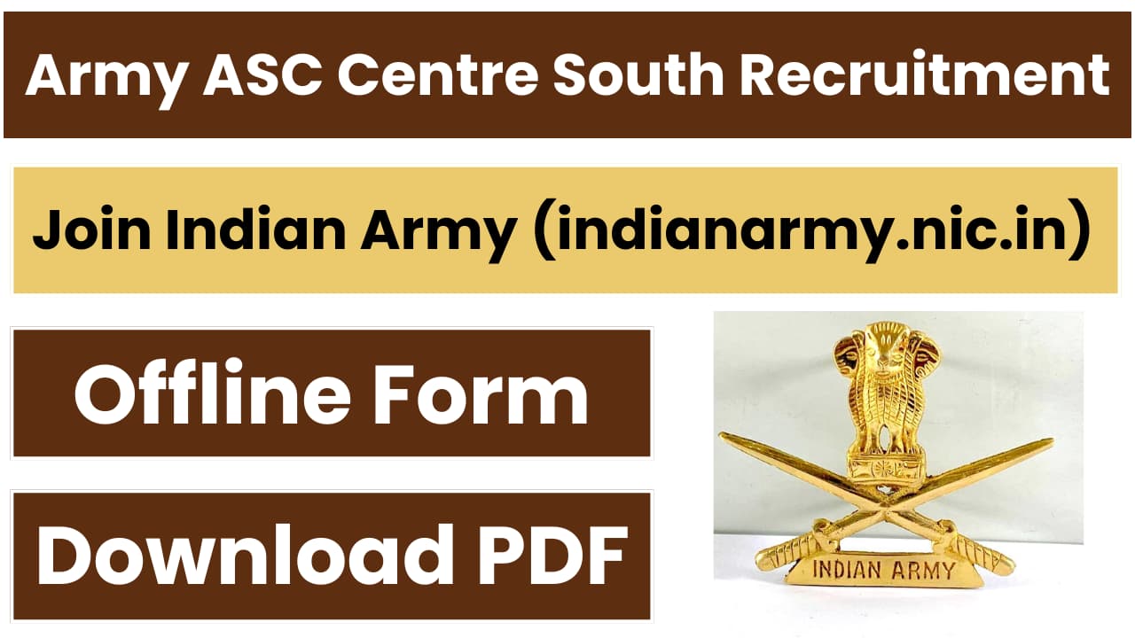 Army ASC Centre South Recruitment