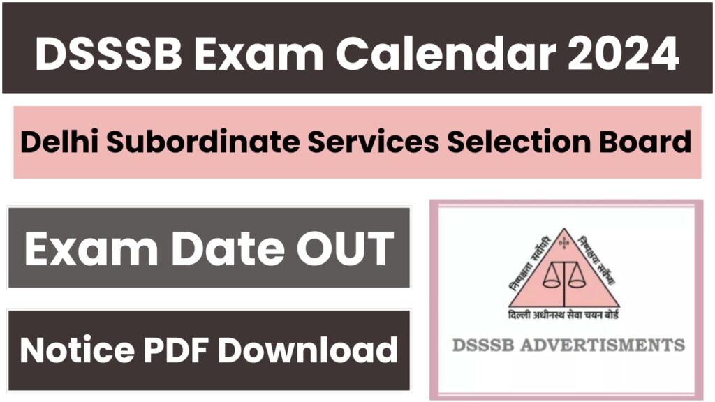 Dsssb Calendar 2025 Pdf Download 