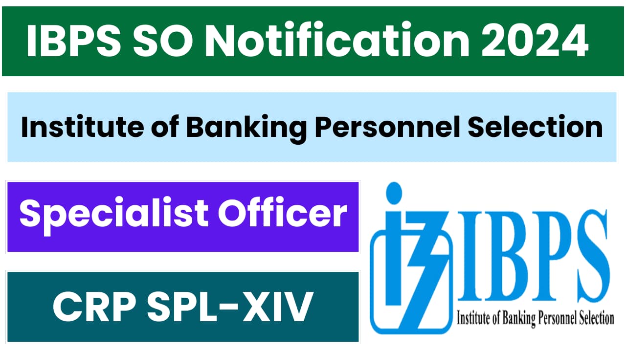 IBPS SO Notification 2024