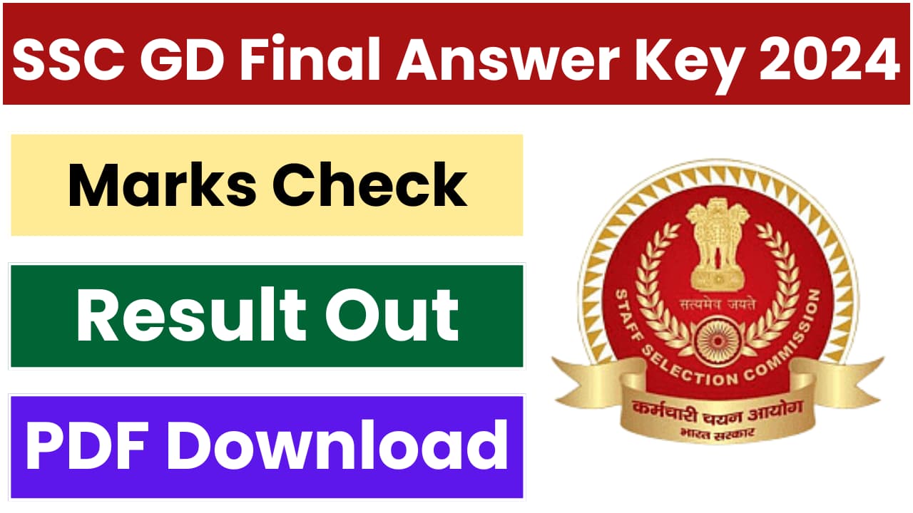 SSC GD Answer Key 2024