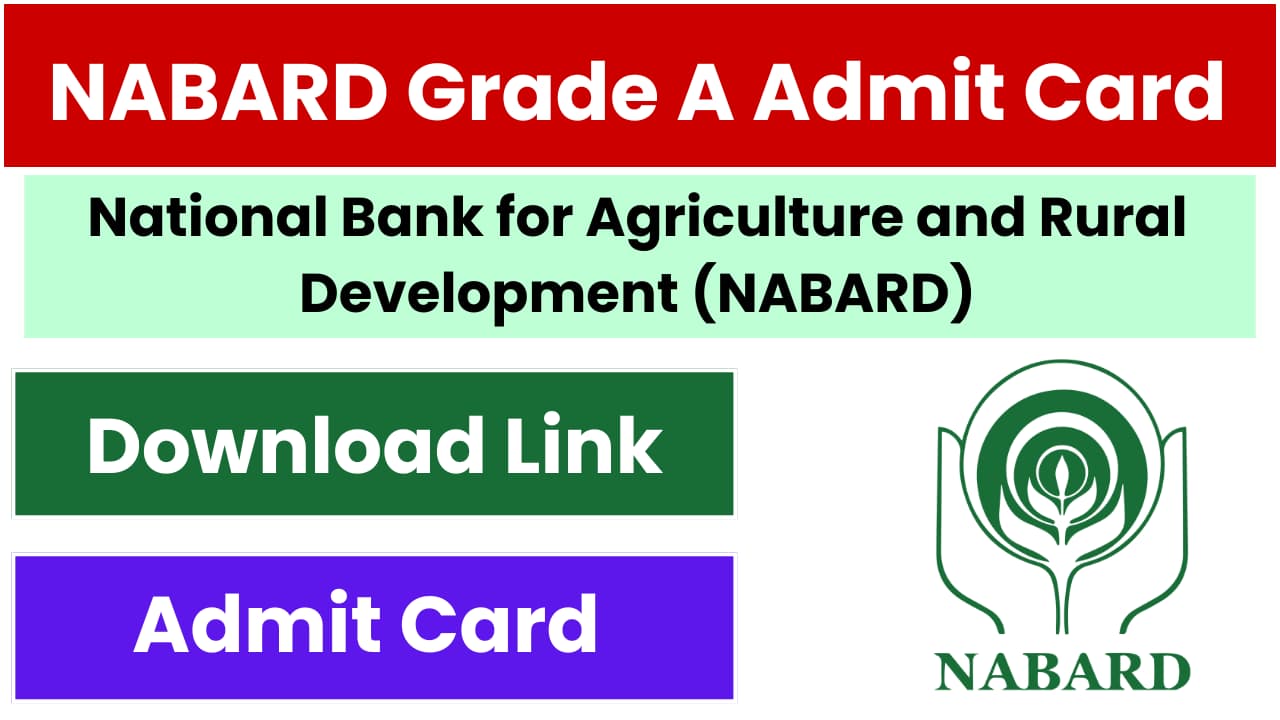 NABARD Grade A Admit Card