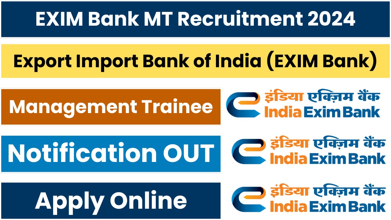 EXIM Bank MT Recruitment 2024