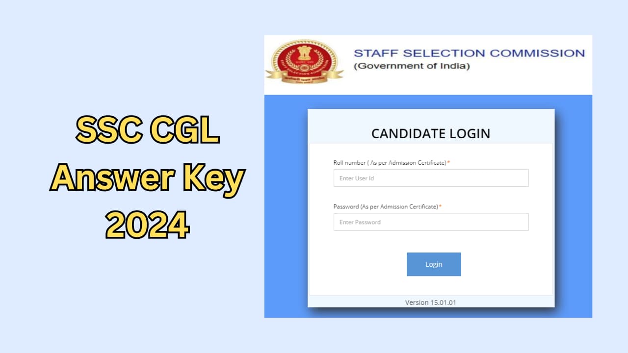 SSC CGL Answer Key 2024