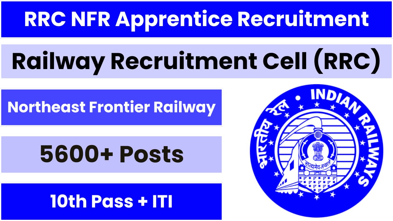 RRC NFR Apprentice Recruitment 2024 [5647 Post] Notification OUT for ...