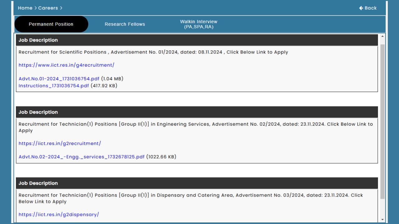 CSIR IICT Recruitment 2024