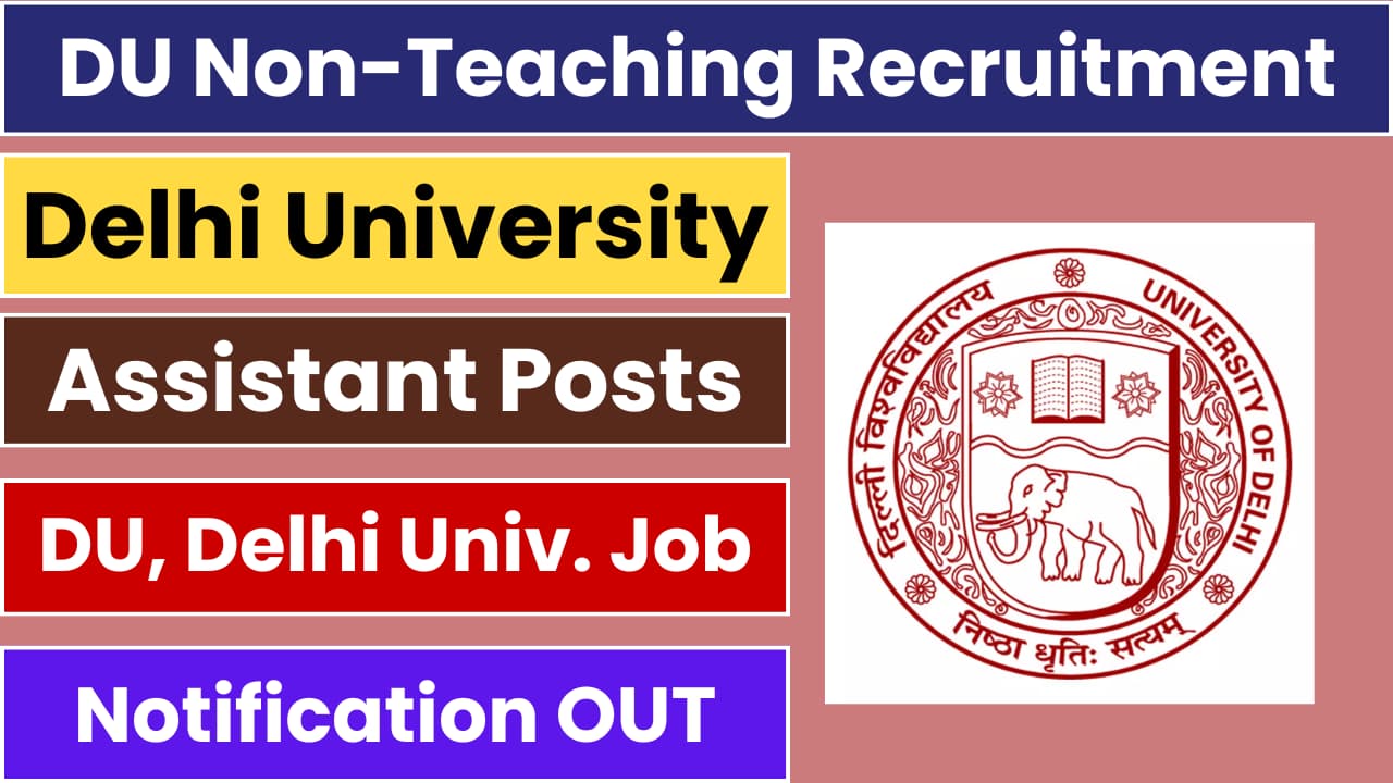 DU Non-Teaching Recruitment