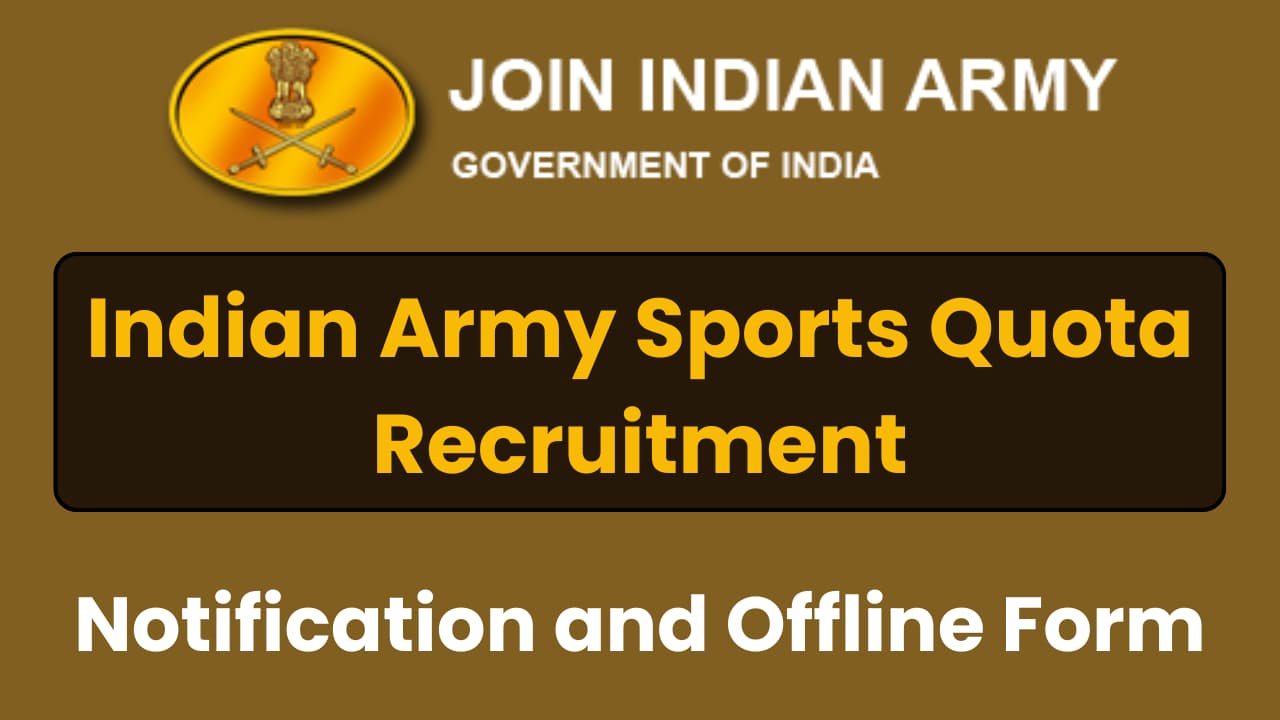 Indian Army Sports Quota Recruitment