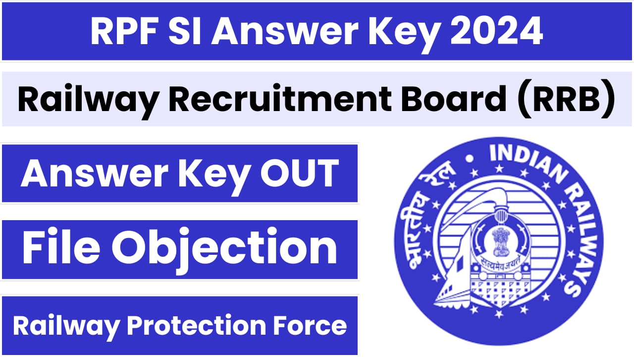 RPF SI Answer Key 2024