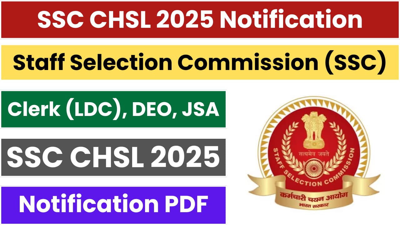 SSC CHSL 2025 Notification